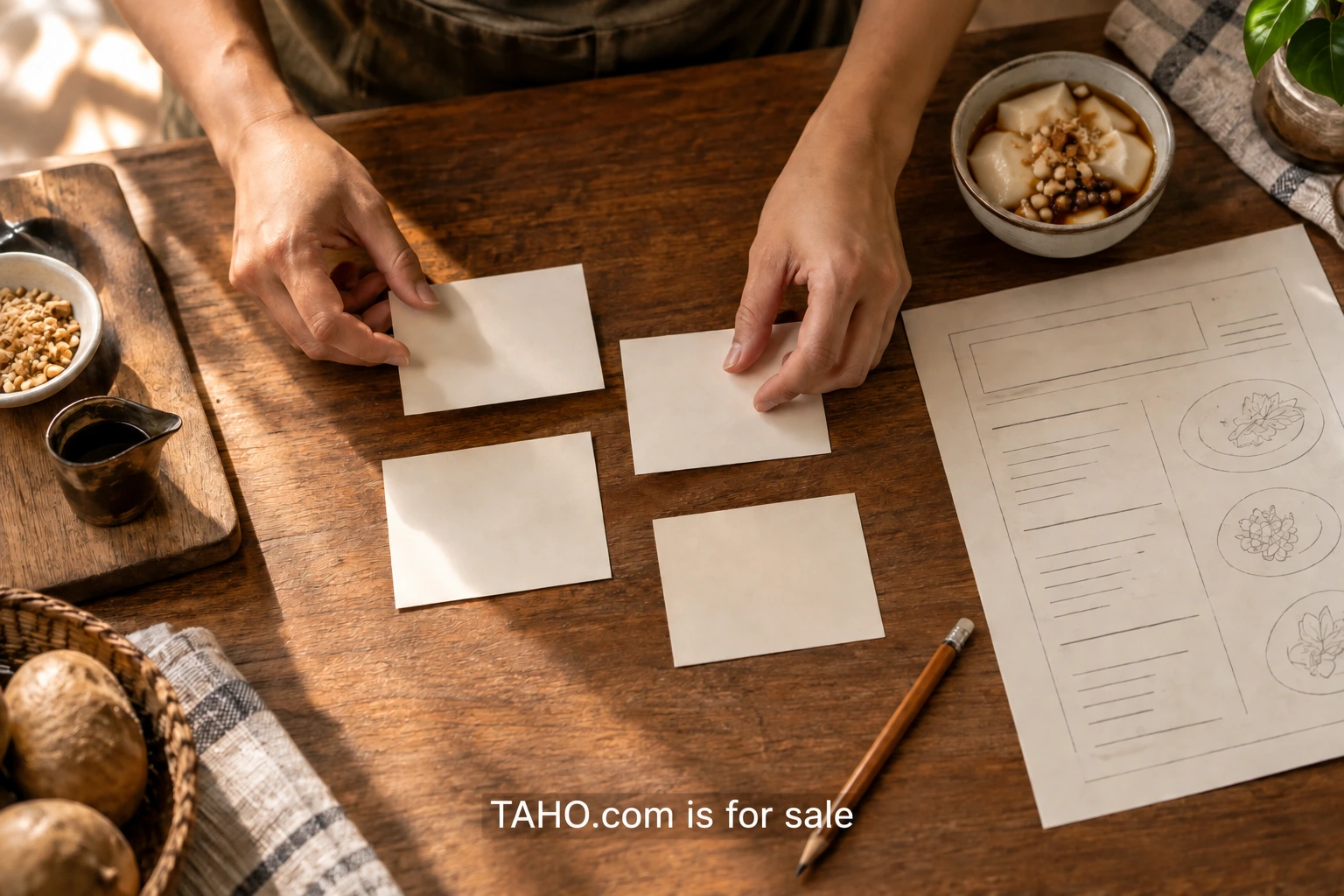 A practical paper test for categories, descriptions and the moment a customer chooses.